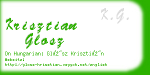 krisztian glosz business card